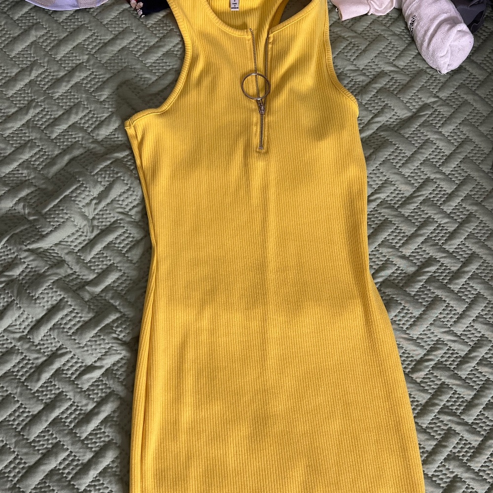 yellow maxi dress